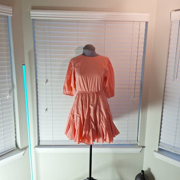 Rhode Xs Ruffled Peach Molly Mini Dress - Picture 1 of 11